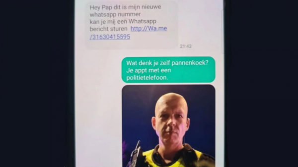 Whatsapp fraude. Foto: Politie Rheden