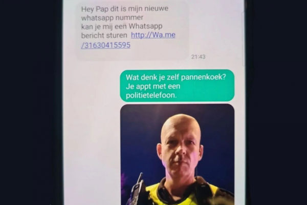 Whatsapp fraude. Foto: Politie Rheden