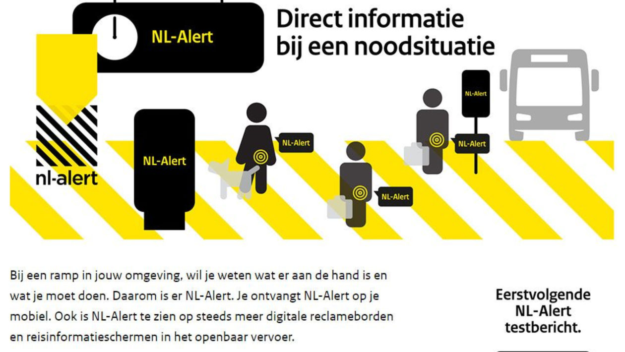 NL-Alert. Foto: NL-Alert