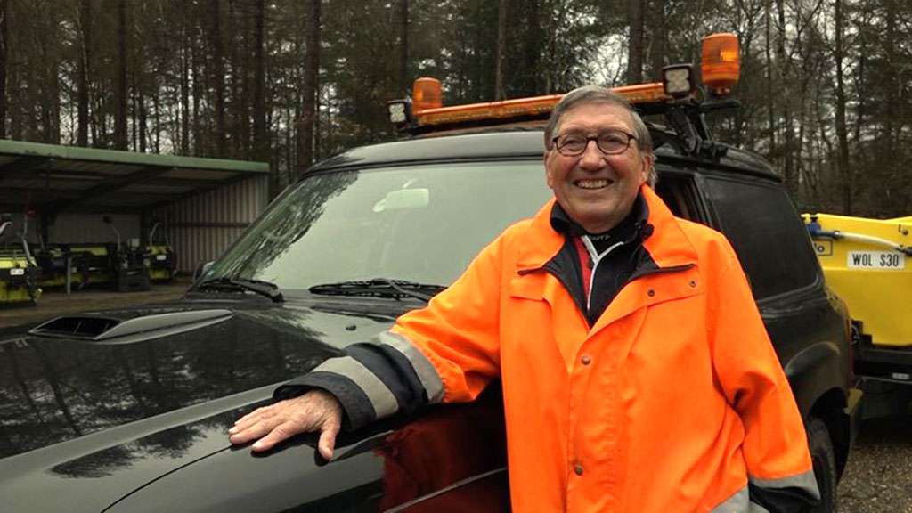 Strooiveteraan Karel (83) uit Rozendaal mag weer uitrukken Foto: Studio Rheden