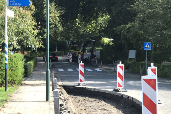 Werk aan Kerklaan Rozendaal begonnen Foto: Studio Rheden