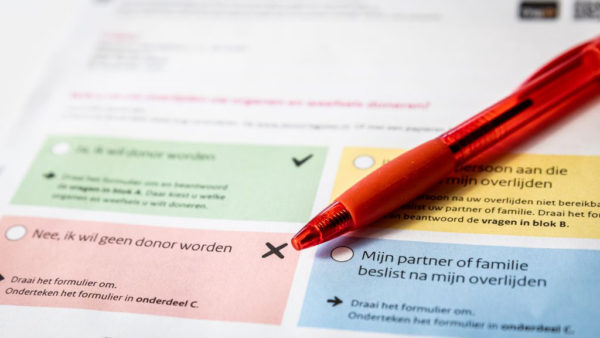 De nieuwe donorwet ging in op 1 juli 2020. Foto: ANP