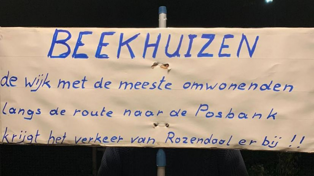 Protest in de wijk Beekhuizen Foto: Coalitie Veluwezoom