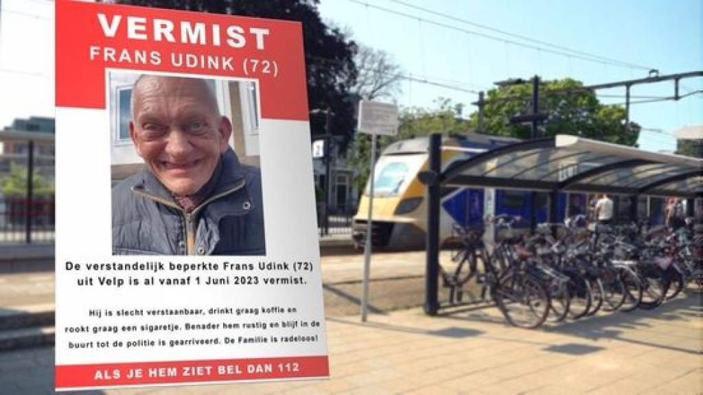 Frans Udink uit Velp is al sinds 1 juni zoek. Veel mensen zeggen hem sindsdien te hebben gezien. Foto: Omroep Gelderland
