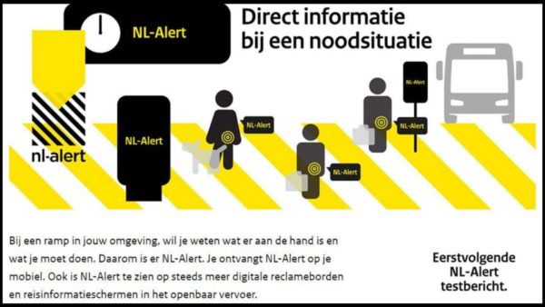 Overheid verstuurt opnieuw NL-Alert testbericht Foto: NL-Alert