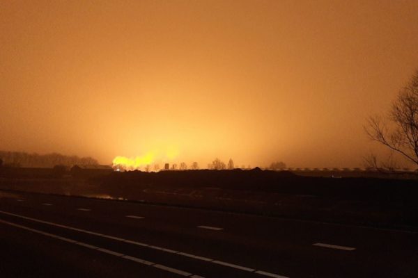 Lichtvervuiling van de kassen in Zaltbommel Foto: Stef den Tek  Foto: Omroep Gelderland