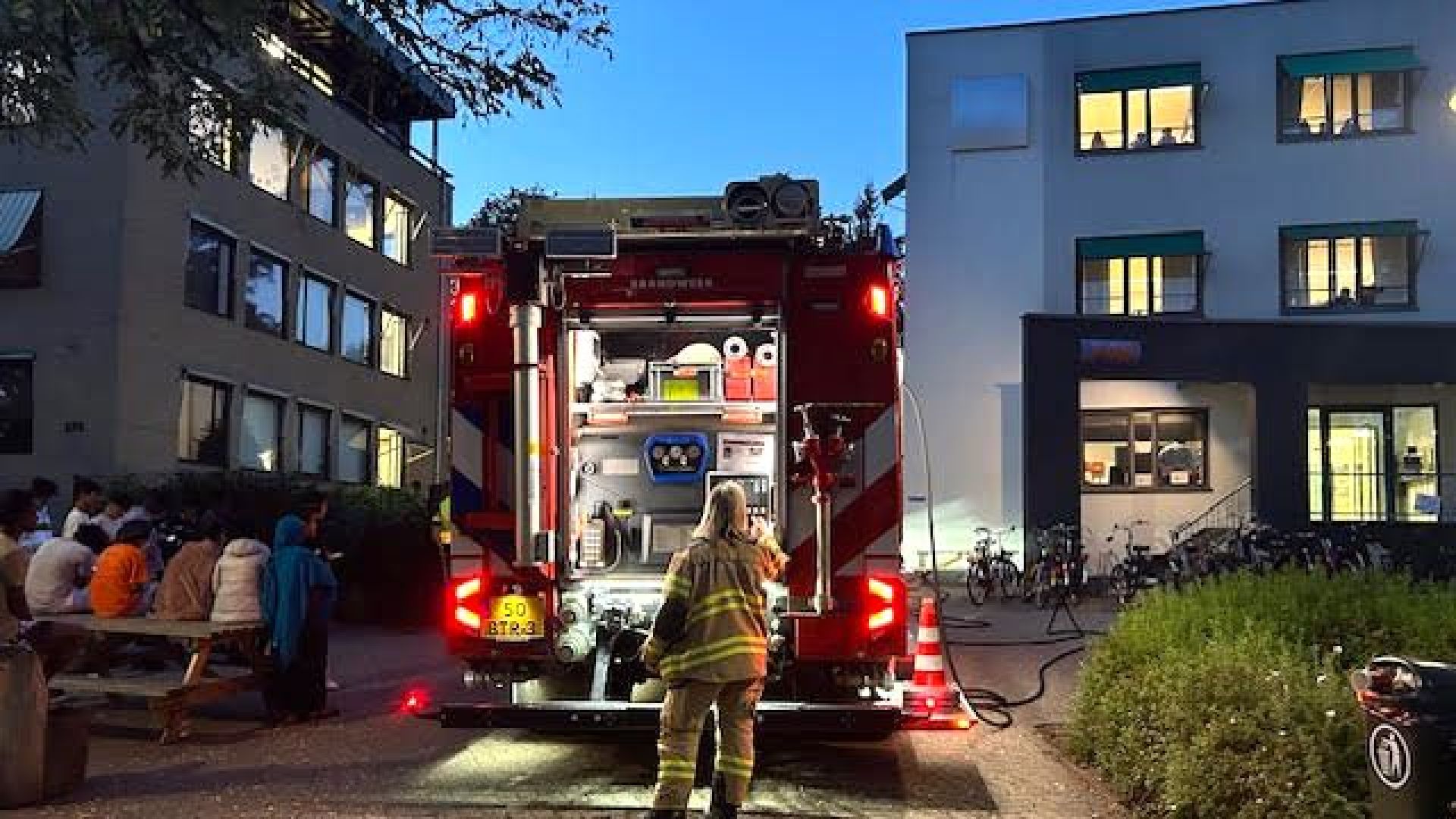 Succesvolle brandoefening bij AZC in Velp