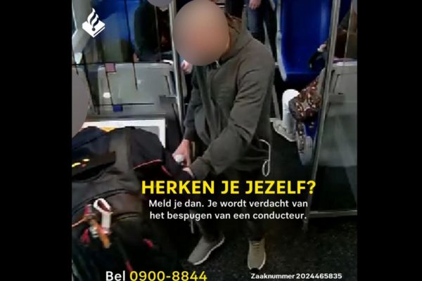 Man gezocht na bespugen conducteur op station Velp Foto: Politie