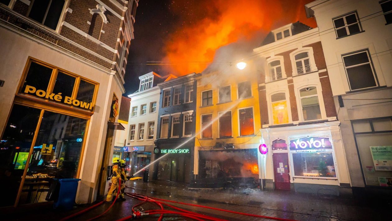 Brand in Arnhem. Foto: Omroep Gelderland