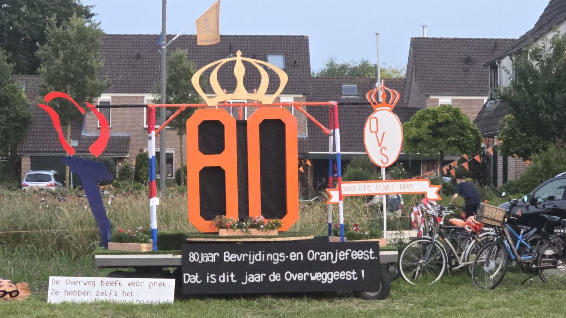 Oranjevereniging Spankeren viert 80-jarig jubileum