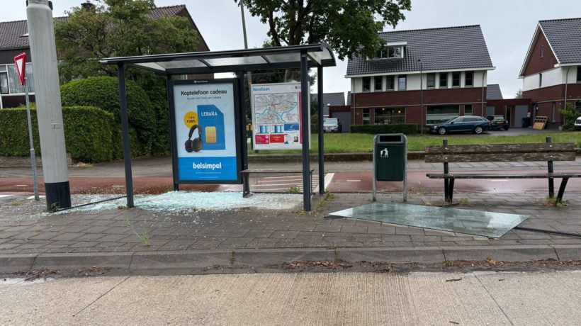 Vier jongeren vernielen bushokje Foto: Studio Rheden