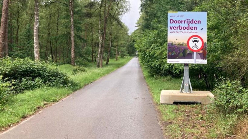 Natuurmonumenten sluit Schaapsallee op de Veluwe Foto: Natuurmonumenten