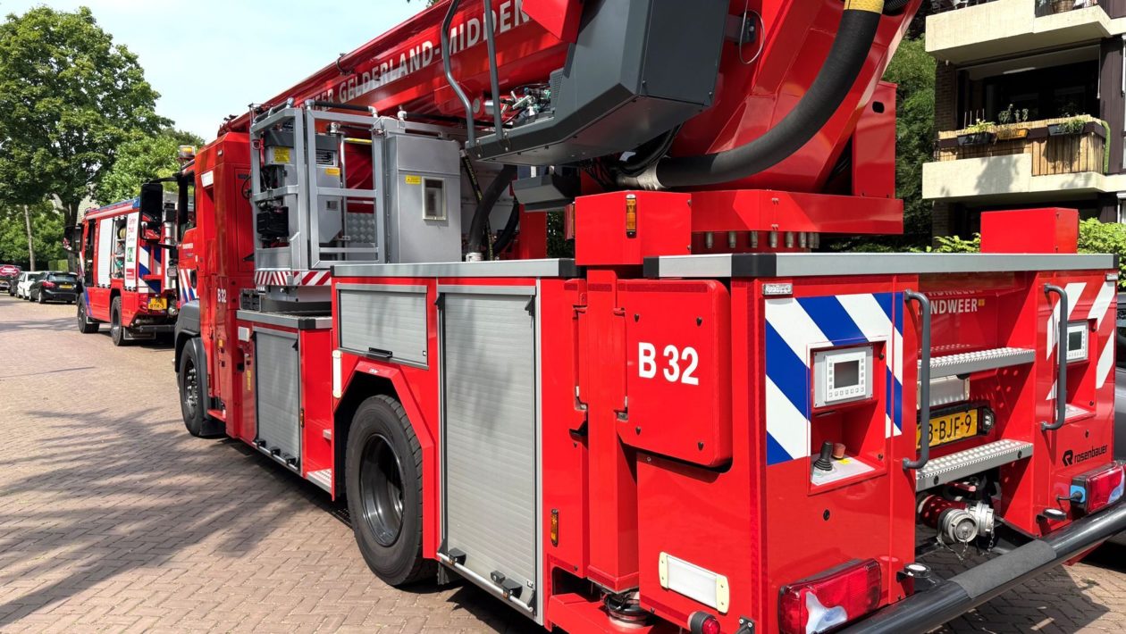 Ladderwagen van de brandweer Foto: Martin Slijper