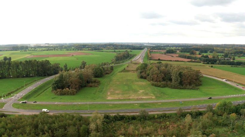 Zonnepark bij de A348 in Ellecom Foto: Still YouTube