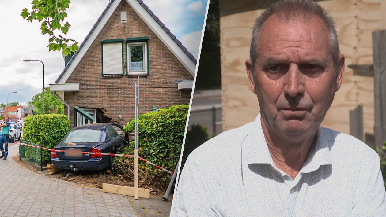 Stef Grutters bij zijn woning. Foto: Persbureau Heitink / Omroep Gelderland