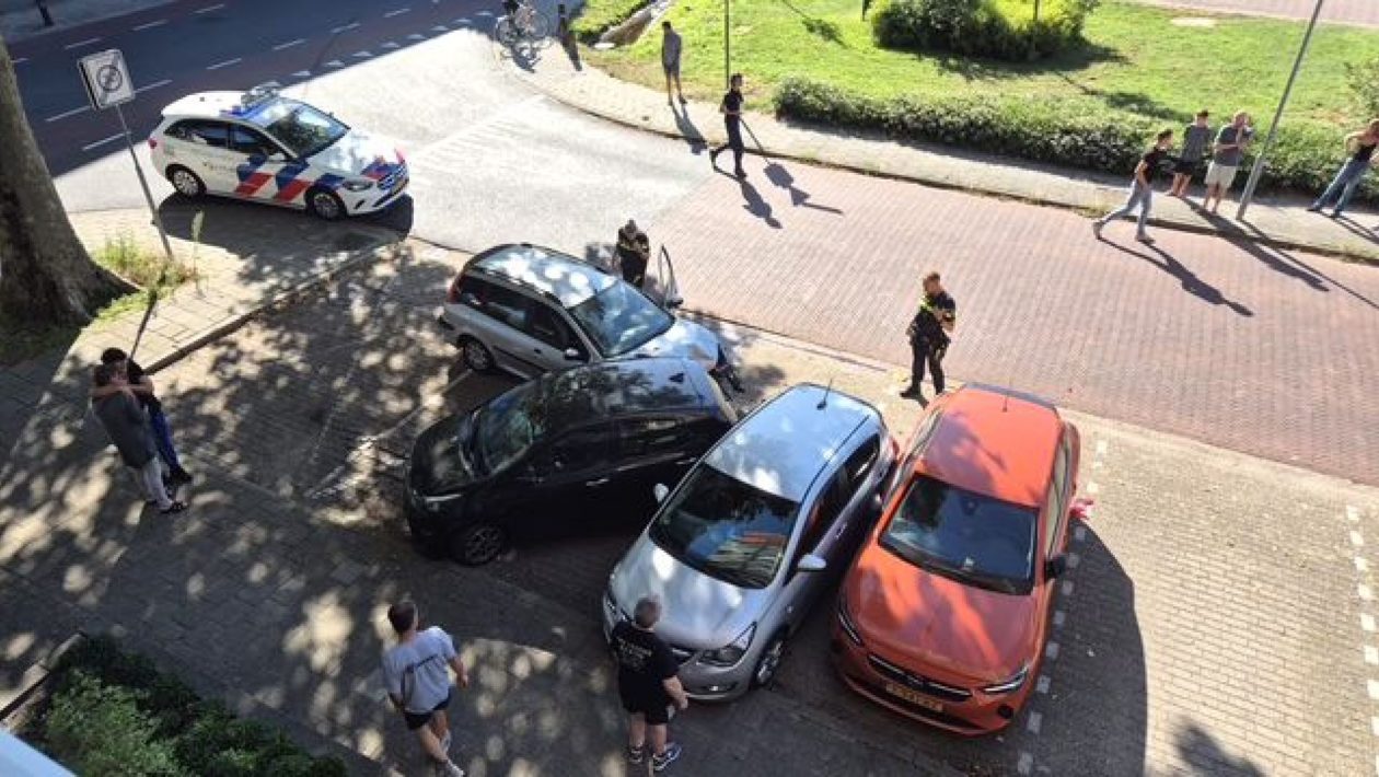 Spannende achtervolging eindigt met botsing en arrestatie Foto: Ethel Jochemsen