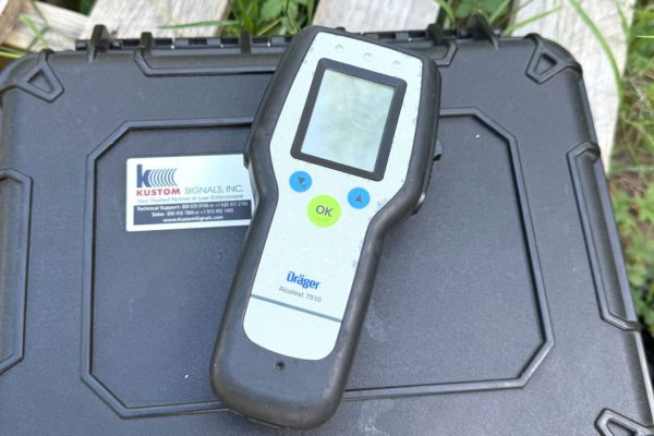 Alcoholtester politie Foto: Martin Slijper