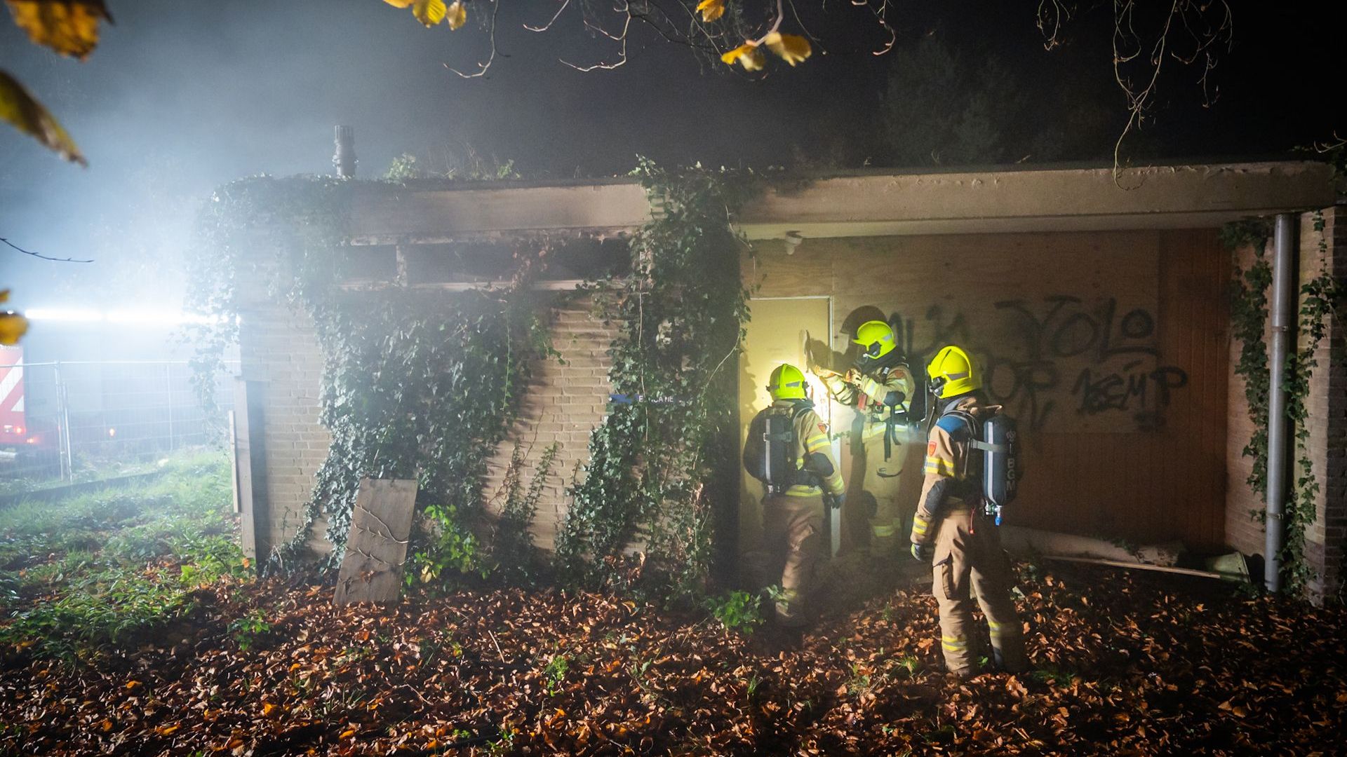 Brand bij leegstaand pand Rhederhof in Rheden