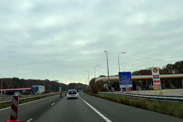 Grenscontroles bij de grens van Duitsland Foto: Martin Slijper