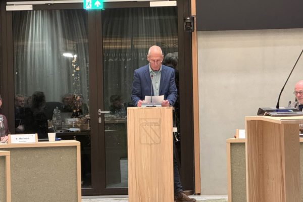 Nestor Hendri Witteveen van de ChristenUnie Foto: Martin Slijper