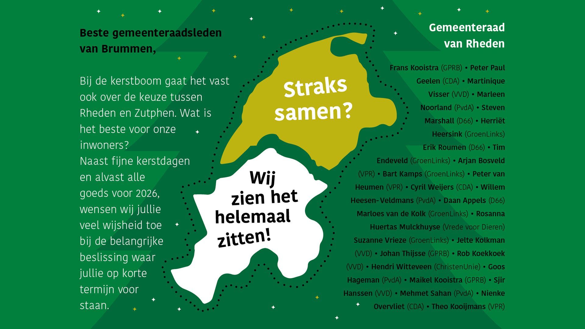 Rheden laat Brummen weten: de deur staat open