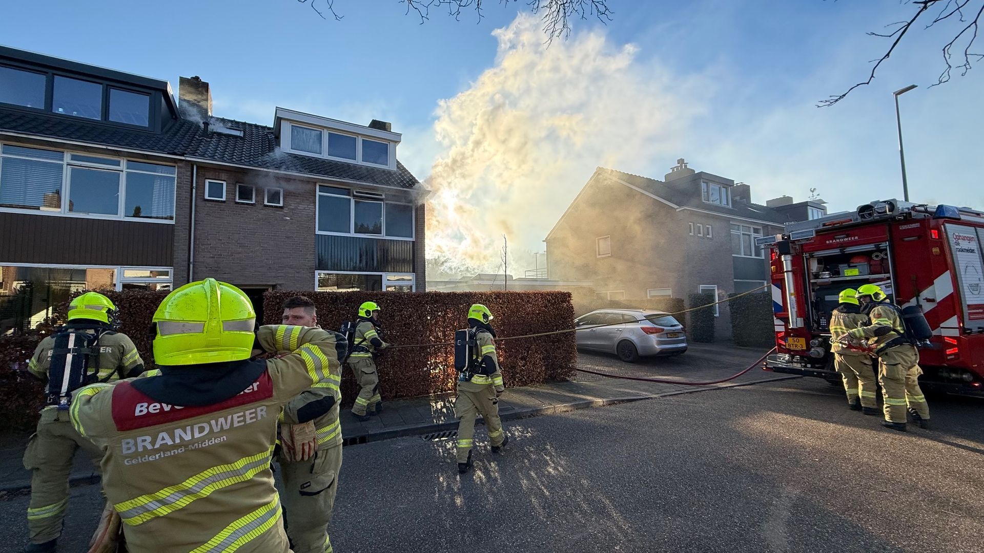Flinke brand in woning in Rozendaal, bewoners niet thuis