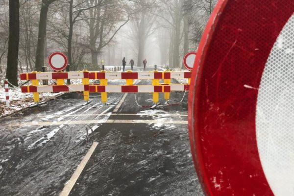 Groot deel Posbank dicht door winters weer Foto: Studio Rheden
