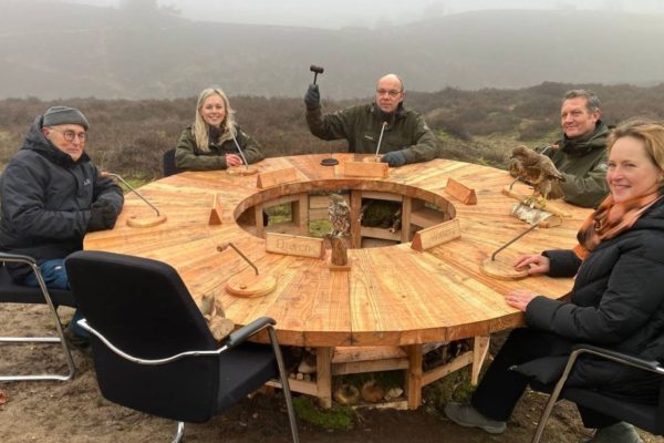 De natuurtafel op de Posbank. Foto: Omroep Gelderland