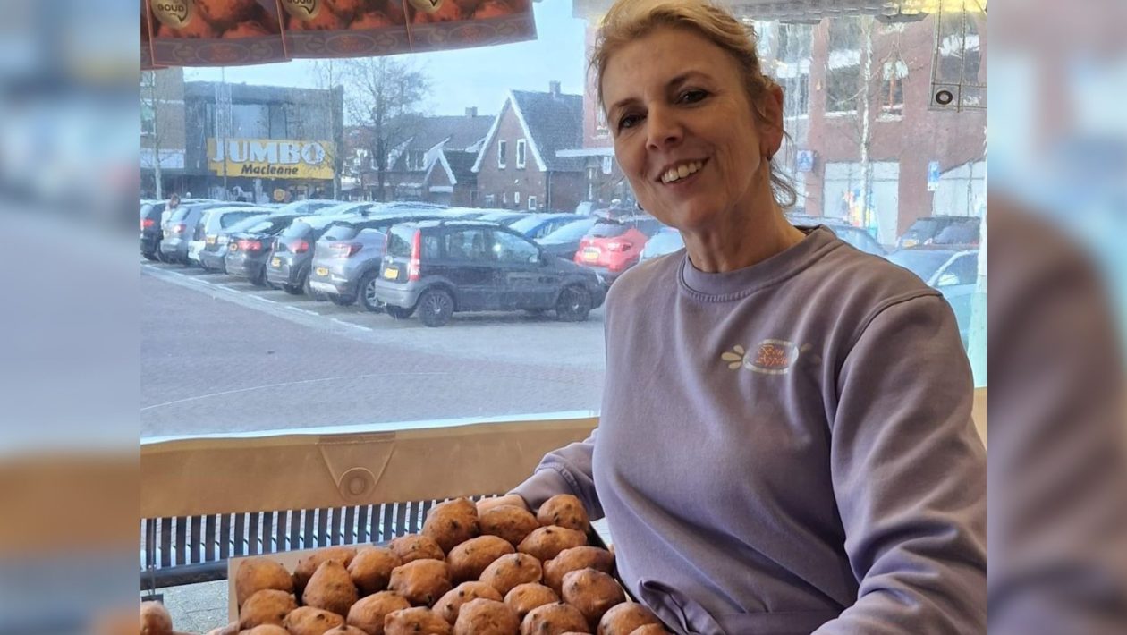 Bianca in haar kraam. Foto: Eigen foto