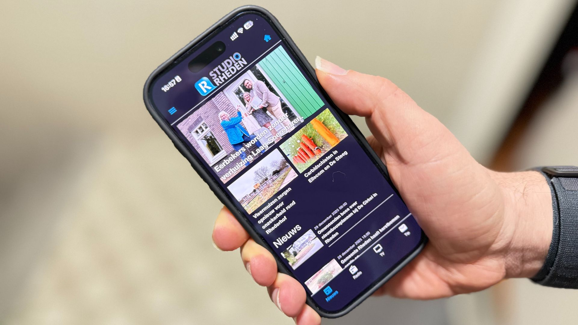 Studio Rheden maakt lokaal nieuws via de app nog toegankelijker