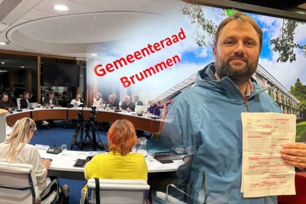 Gilian van Doorn was één van de insprekers in Brummen. Foto: Omroep Gelderland