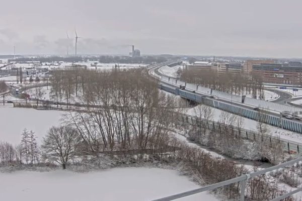 Veel sneeuwbeelden live op Studio Rheden TV Foto: Studio Rheden