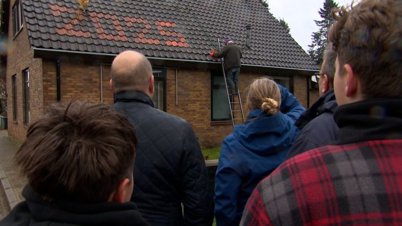 Bart op zijn dak. Foto: Omroep Gelderland