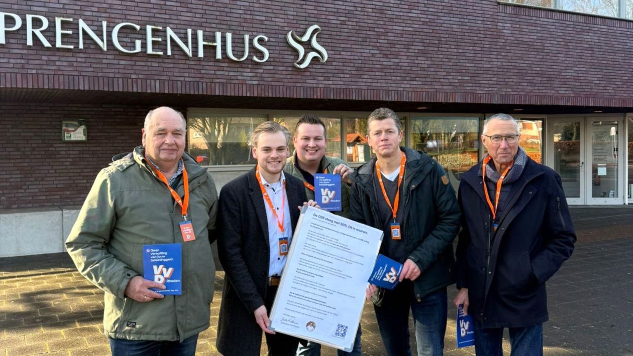 VVD Rheden gaat huis-aan-huis Foto: VVD Rheden