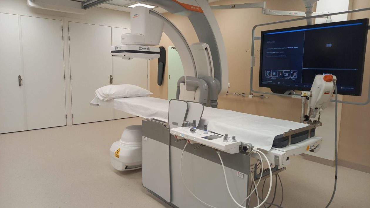 Een nieuwe behandelkamer van de afdeling radiologie en nucleaire geneeskunde van het Arnhemse ziekenhuis. Foto: Rijnstate Ziekenhuis