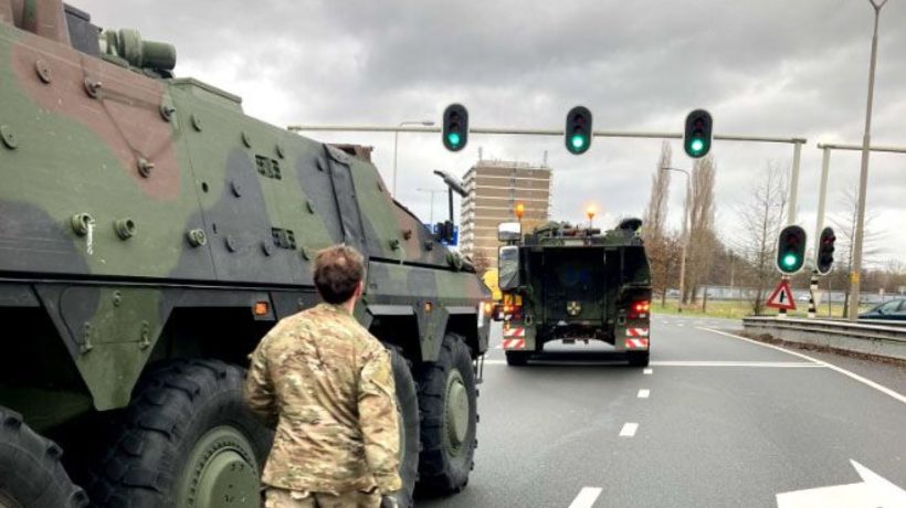 Pantservoertuig van defensie Foto: Foto: Twitter