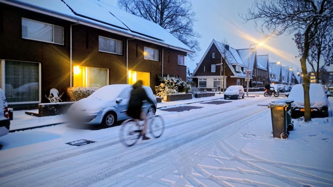Sneeuw en ijzel op komst. Foto: Omroep Gelderland