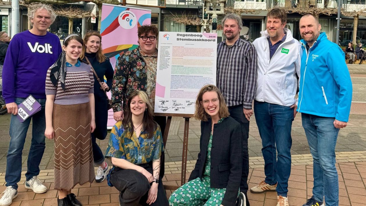 Regenboogstembusakkoord verdeeld politiek Rheden Foto: COC Midden-Gelderland