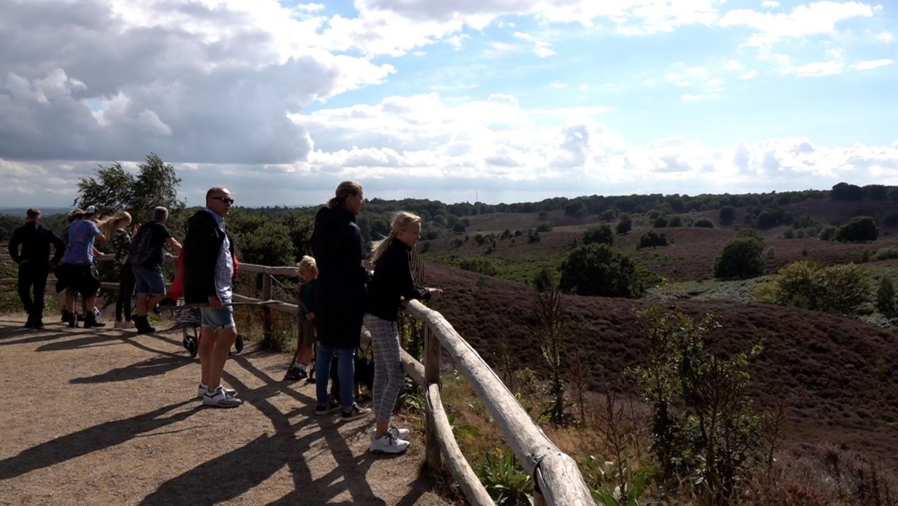 Bezoekers op de Posbank. Foto: Omroep Gelderland