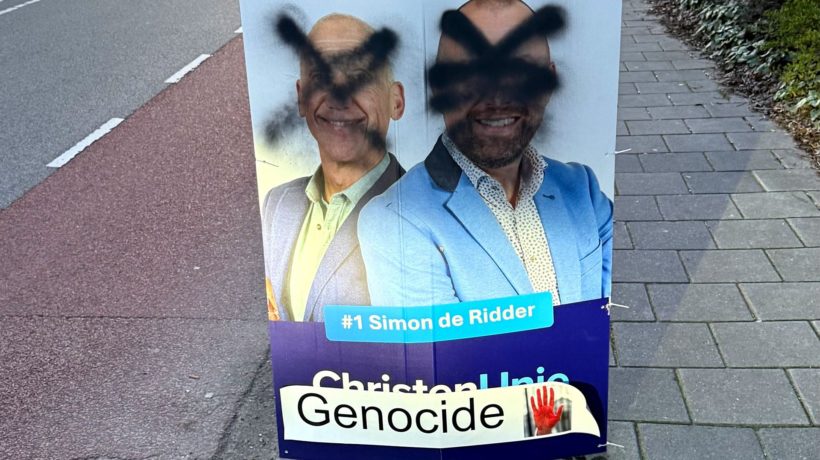 Campagneborden doelwit van vandalisme in gemeente Rheden Foto: Wouter de Vries