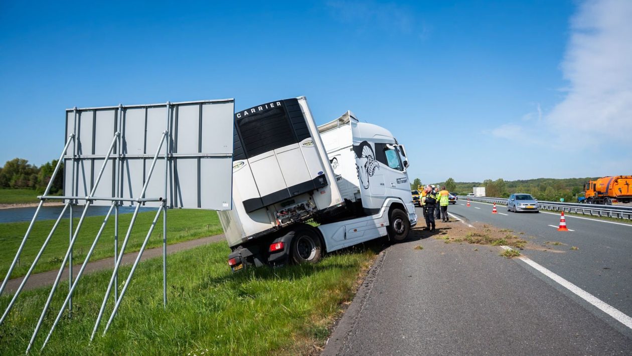 Chaos op A348 Foto: Persbureau Heitink