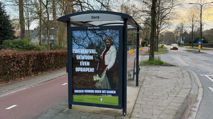 Peukenmeisje Bernadette op veel billboards te zien in gemeente Rheden Foto: Martin Slijper