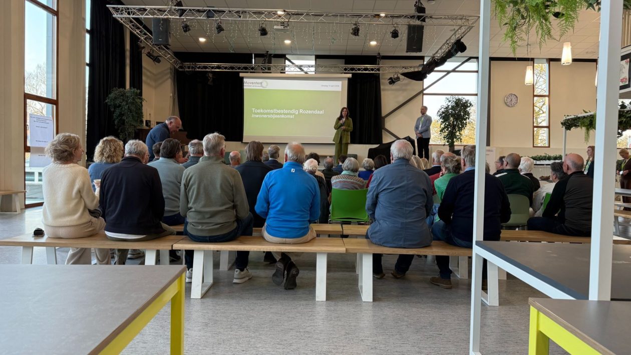 Inwonerbijeenkomst over de financiële toekomst van de gemeente Rozendaal Foto: Martin Slijper