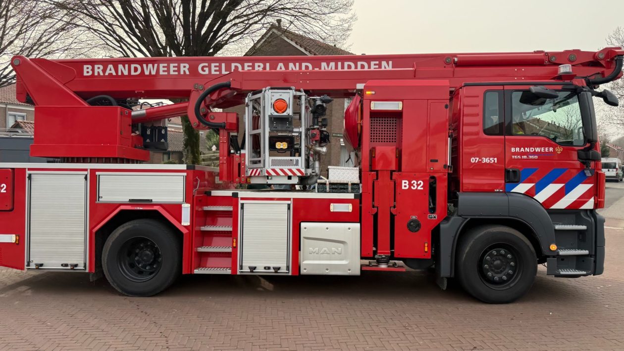 Brandweer kraanwagen Foto: Martin Slijper