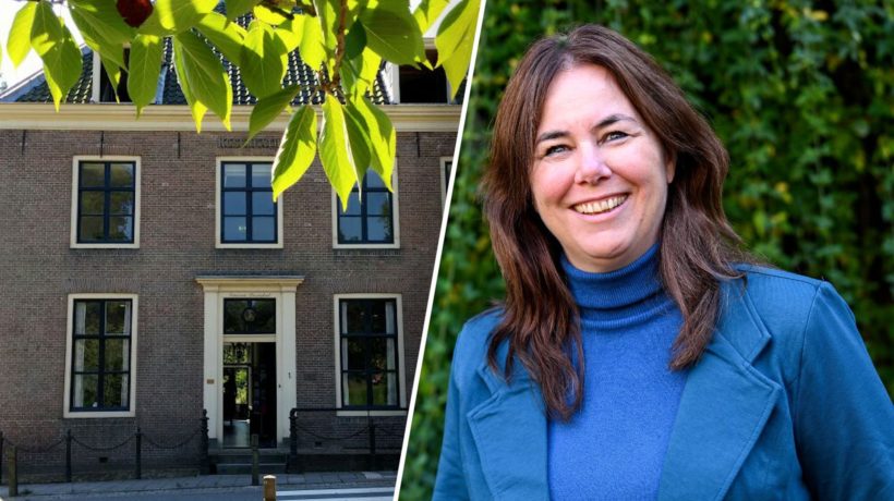 Het gemeentehuis van Rozendaal en waarnemend burgemeester Ingrid Timmer. Foto: Gemeente Rozendaal