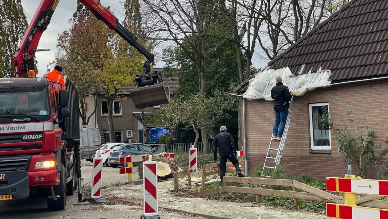 Storm Ciarán houdt huis Velp