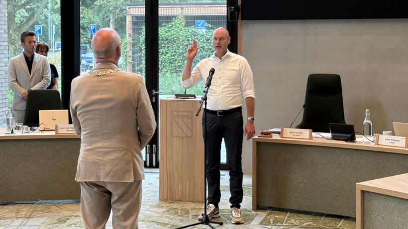 Jurian Bos benoemd tot raadslid Foto: Martin Slijper