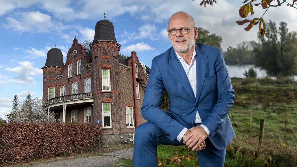 Het pand waar Derman Zorg zat en burgemeester Carol van Eert. Foto: Martin Slijper via Studio Rheden / Gemeente Rheden