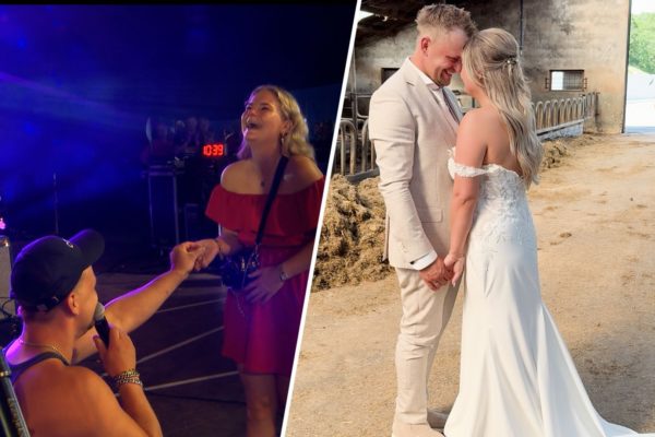 Wouter vroeg Femke vorig jaar op de Zwarte Cross ten huwelijk