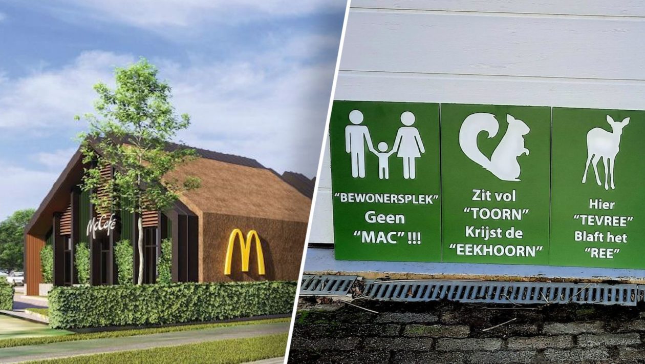 Het geplande nieuwe filiaal van McDonald's kan op veel protest rekenen. Foto: McDonald's / Anketien van Zellingen